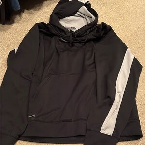 Nike Black and White Dri-FIT Hoodie